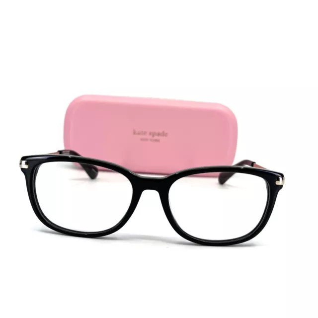 Kate Spade Jailene 807 Eyeglasses Black Full Rim Cat-Eye Frames 52[]17 140 mm 2