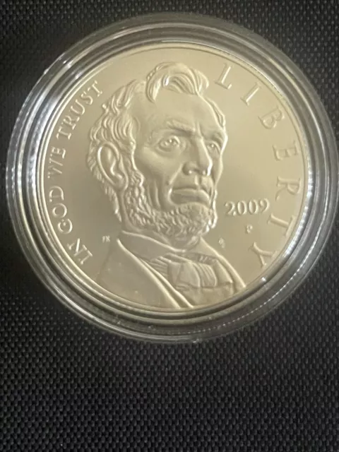 2009 Abraham Lincoln Commemorative Uncirculated Silver Dollar Coin Set And COA
