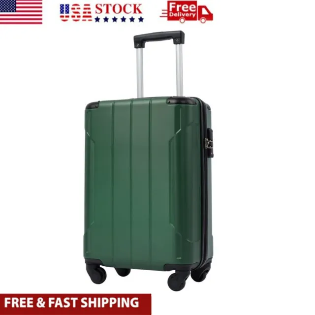 Travel Large Suitcase Rolling Luggage Upright W/ TSA Lock Silent Swivel Wheel US