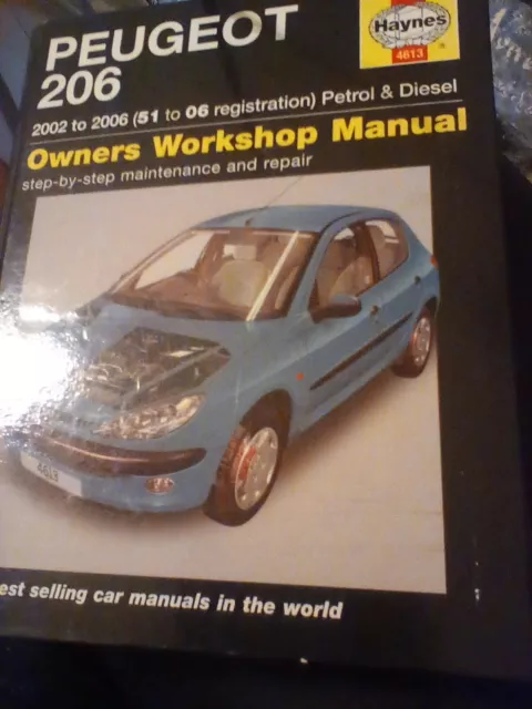 Peugeot 206 Haynes Manual. 2002 To 2006 (51 To 06 Reg). Petrol & Diesel.