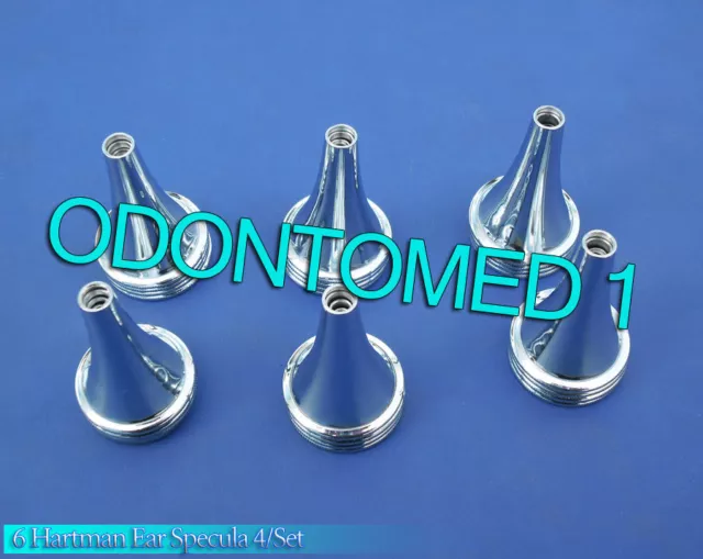 6 Sets Hartman Ear Specula 4 Pieces Ent Surgical Instruments