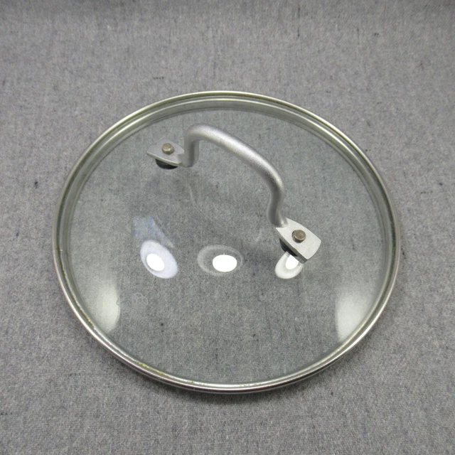 Calphalon Glass Replacement Lid 6-3/4 Inner Diameter Metal Handle
