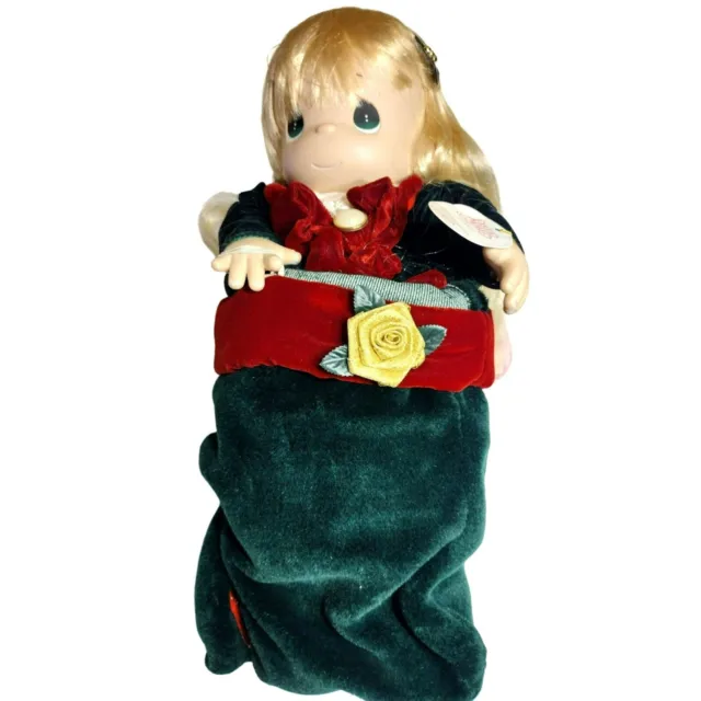 Precious Moments Gabrielle Christmas Stocking Doll C63806 2001 W/ Box Tags 15"