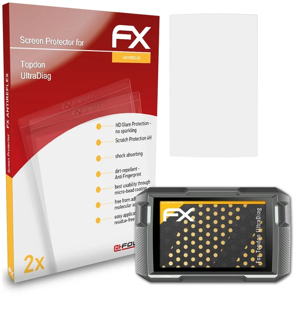 atFoliX Film de protection d'écran en plastique compatible avec Panasonic Toughbook FZ-N1 Glass Protector 9H Hybrid-Glass FX Glass Screen Protector en plastique
