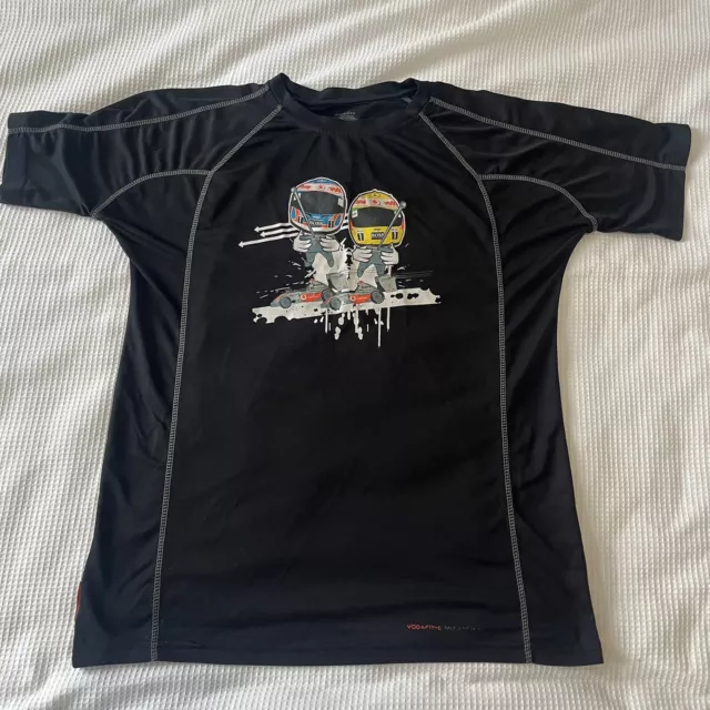 T Shirt Vintage Vodafone Mclaren Mercedes 2008 Arte Animata Rara