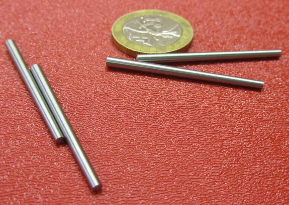 Steel Taper Pins No. 4/0 .109 Large End x .078 Small End x 1 1/2" Long, 50 Pcs