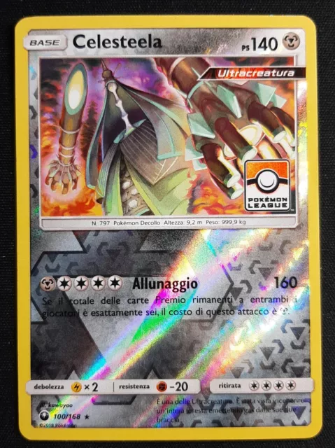 CELESTEELA 100/168 PROMO Rara Reverse Holo (EXC) POKEMON Tempesta Astrale  EUR 6,99 - PicClick IT