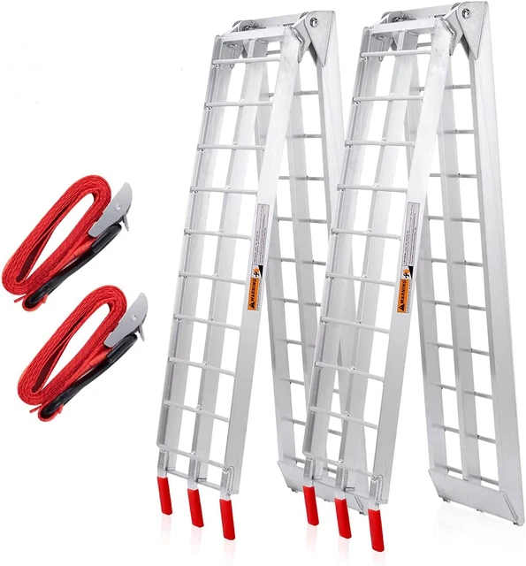 ATV Ramps Aluminum Folding Loading Ramps 1500Lbs Capacity 7.5Ft,2Pc Lightweight