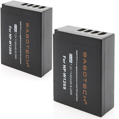 2x Finepix NP-W126 Premium Batterie 7,2V 1140mAh Compatible Avec D Fujifilm
