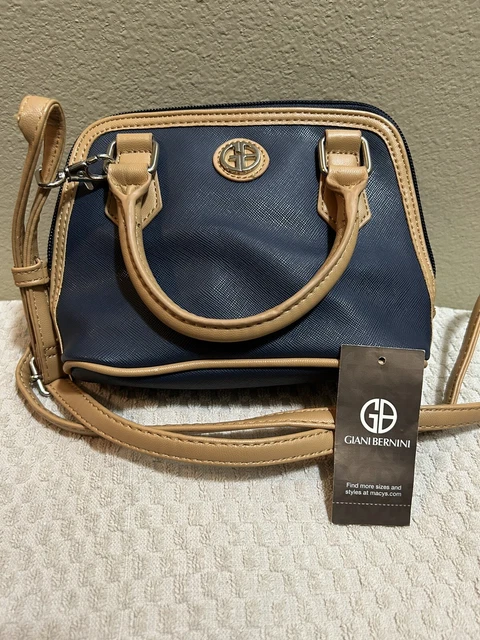 Giani Bernini Women’s Block Signature Navy Handbag