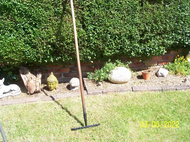 Vintage Elwell - 12 Tine Gardening Rake - Restored Head - Garden - Allotment.