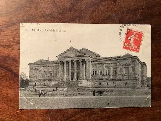 Cpa 49 Maine Et Loire/Angers/Le Palais De Justice 1909 Stamp Stamp Stamp