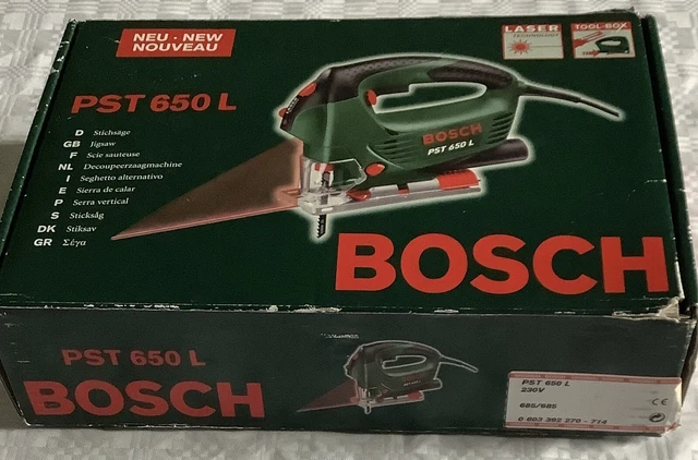 BOSCH JIGSAW PST 650 L, Corded With Laser Technology And 5 Blades £45. ...