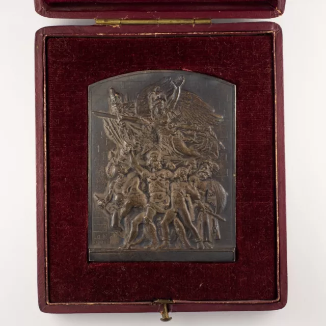 Médaille plaquette La Marseillaise de F. Rude – Signée par Louis Octave Mattei