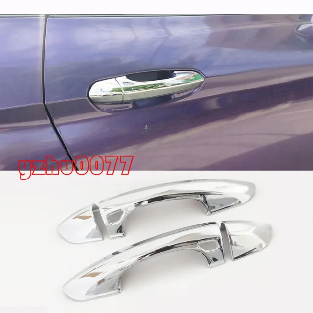 For Ford 2015-16-17-18-2020 Mustang ABS Chrome Outer Door Handle Cover Trim 4pcs
