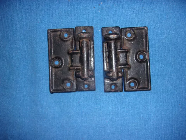 Antique Unusual cast iron door hinge hinges hardware