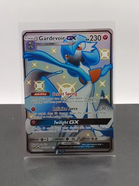 Pokemon Shiny Gardevoir GX Hidden Fates SV75/SV94 NM