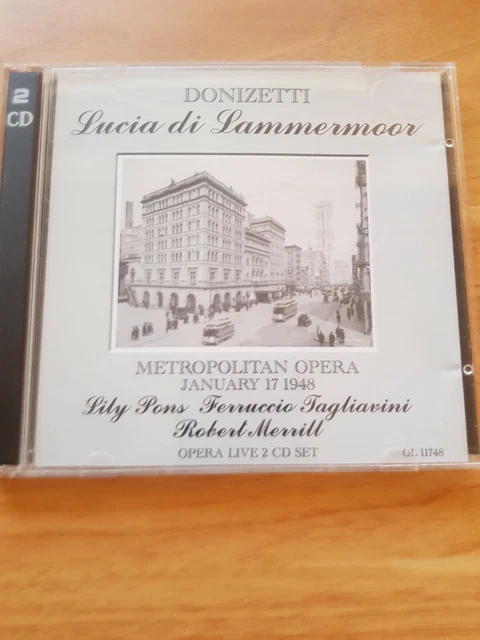 Donizetti - Lucia Di Lammermoor - Lily Pons, Tagliavini, Cimara -  2 cd-r set