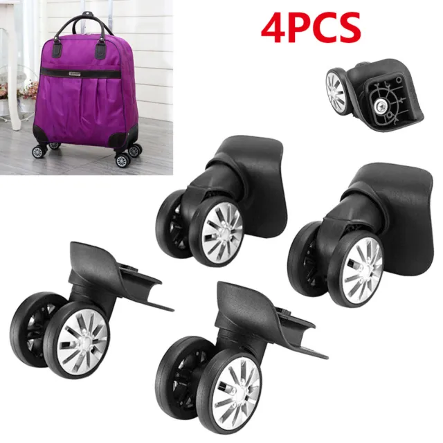 4Pcs Luggage Wheel Replacement Travel Suitcase Wheels 360 Swivel Casters AU