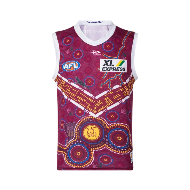 Brisbane Lions Indigenous Guernsey Sizes Medium - 7XL Available AFL Classic 22