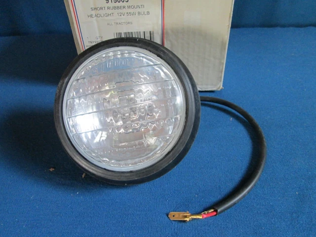NEW Tractor Fender Light 12V 55W Herschel-Adams 915005 Short Rubber Mount
