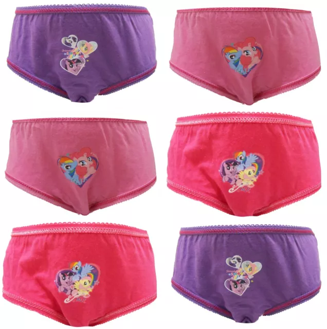 My Little Pony "Friendship" Girls 6 Pack Knickers Briefs