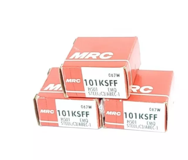 Lot Of 3 Nib Mrc 101Ksff Ball Bearings