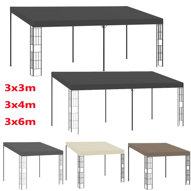 Wand Pavillon Partyzelt Gartenpavillion Gartenzelt Festzelt Pergolen 3x3/4/6 m