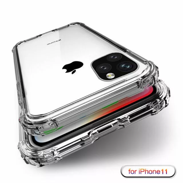 Hülle Für iPhone 13 12 Pro Max 11 XS 8 7 Schutz Tasche Silikon Handy Clear Cover