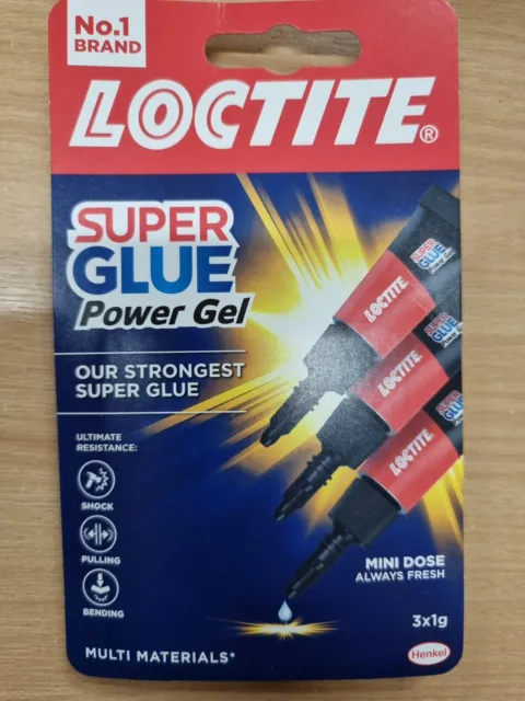 LOCTITE Super Glue POWER GEL FLEX MINI TRIO flexibler Kleber 3x1g Röhren