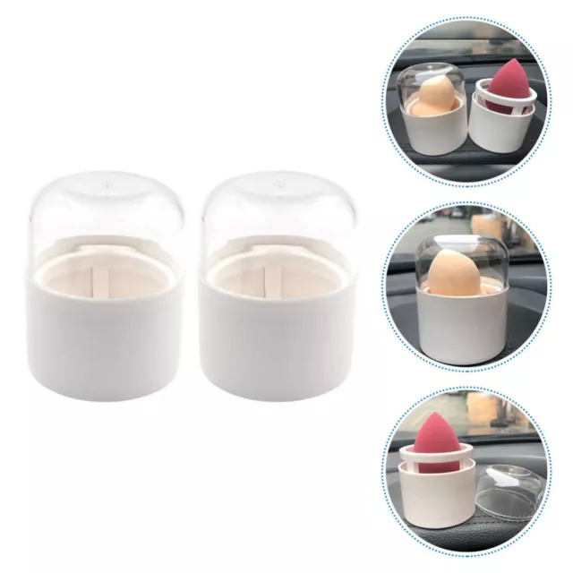 Portable Travel Blender with Makeup Egg Storage Containers and Clear Shelves