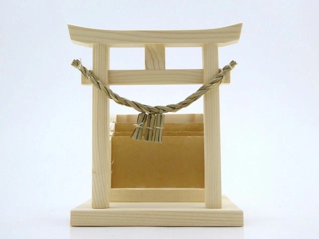 Mini Sanctuaire Shinto Japonais Kamidana Avec Dragon Omiya-san - NEUF Fait Main