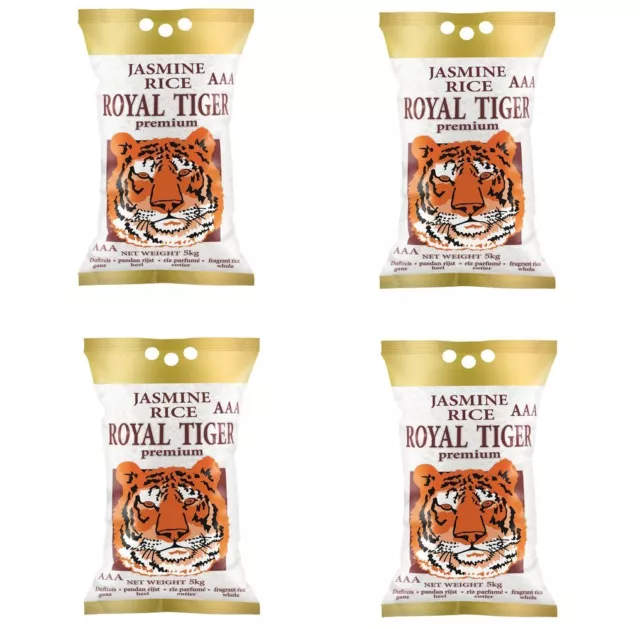 Royal Tiger Jasmin Reis, 4er Pack (4 x 5 kg) 20kg