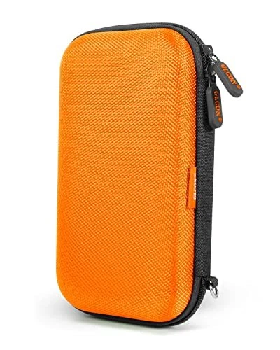 Orange Shockproof Hard Eva Carrying Case Travel Pouch For External Hard Drive