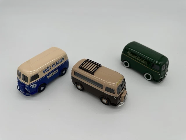 Lot Corgi Heritage 1/43 - 4 Utilitaires : Peugeot D3A, Renault 1000kg, Berliet