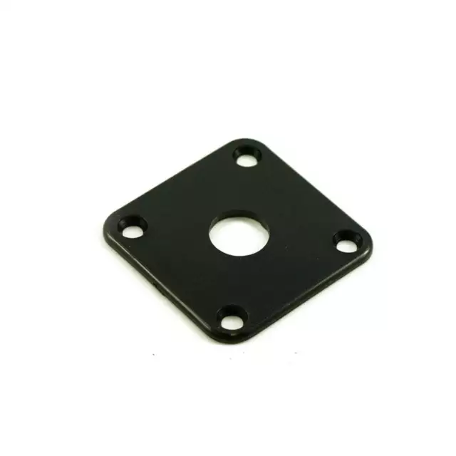 Les Paul Square Jack Plate Black Plastic