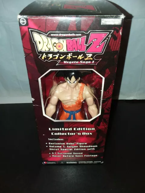 Figura de Goku caja de coleccionista de Dragon Ball Z Vegeta Saga I *Sin DVD*