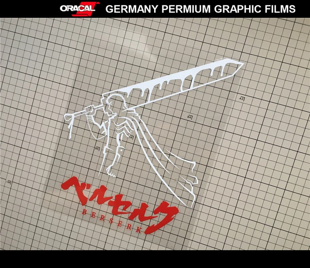 BERSERK GUTS ANIME JDM Car Decal / Computer Sticker_210 mm X 250 mm # ...