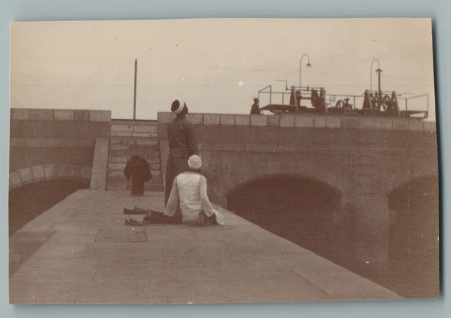 Tirage Citrate Vintage Algérie Fête Arabe - Format 9x12 Cm, Circa 1900