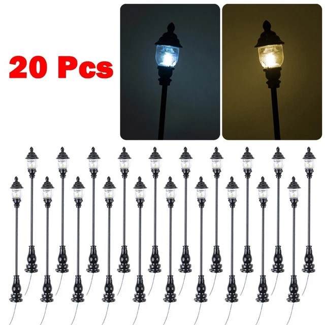 AMÉLIOREZ VOTRE ÉCHELLE HO pour modèle de chemin de fer avec 10 appliques mur EUR 12,84