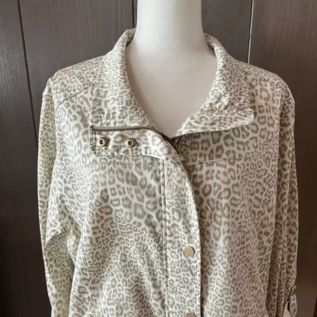 Chicos luxe discount twill utility jacket