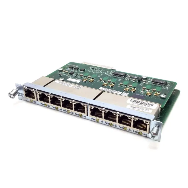 Cisco 9-Port Ethernet Switch HWIC-D-9ESW PoE 10/100 EtherSwitch WAN Module Card