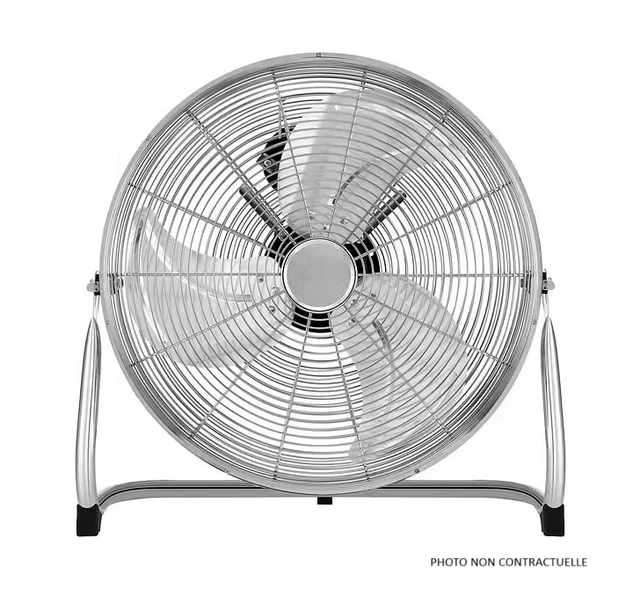 Ventilateur sur pied panier H.45cm 50 Watts finition cuivré