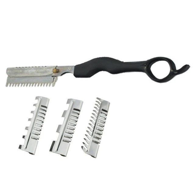Kit De 3 Peignes Coupe-cheveux Et Rasoir Désépaississant - Avec 2 Lames Détachables - Neuf, Marque Générique, Origine Chine