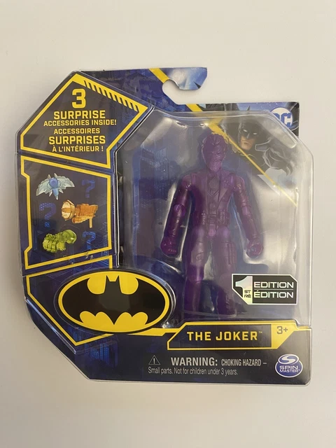 Spin Master The Joker Clear Purple Chase 4" 2020 Batman DC 1st Edition Figure