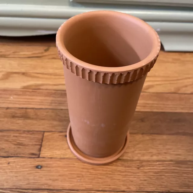 Terra-Cotta Wine Cooler with Glazed Coaster