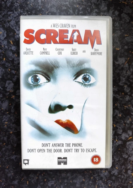 SCREAM (1998) VHS Video PAL - Wes Craven 90s Horror Thriller £19.99 ...