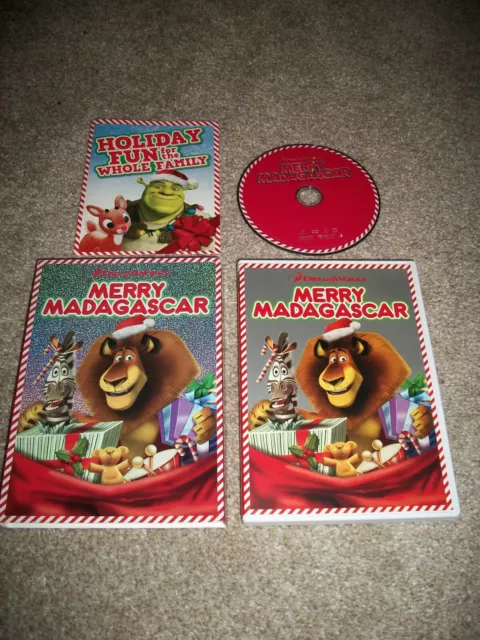 Merry Madagascar (2013) Animated Dvd With Slipcover! Free Fast Shipping!