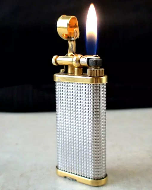 BRIQUET ANCIEN # DUNHILL Unique # Vintage gas Lighter # Feuerzeug ...