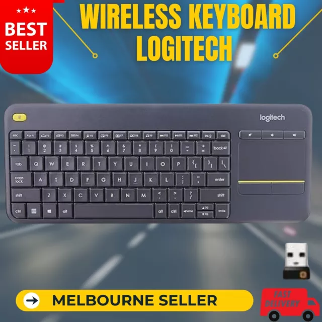 Logitech Wireless Keyboard K400 Plus PC-to-TV Control Touch Pad mouse combo AU